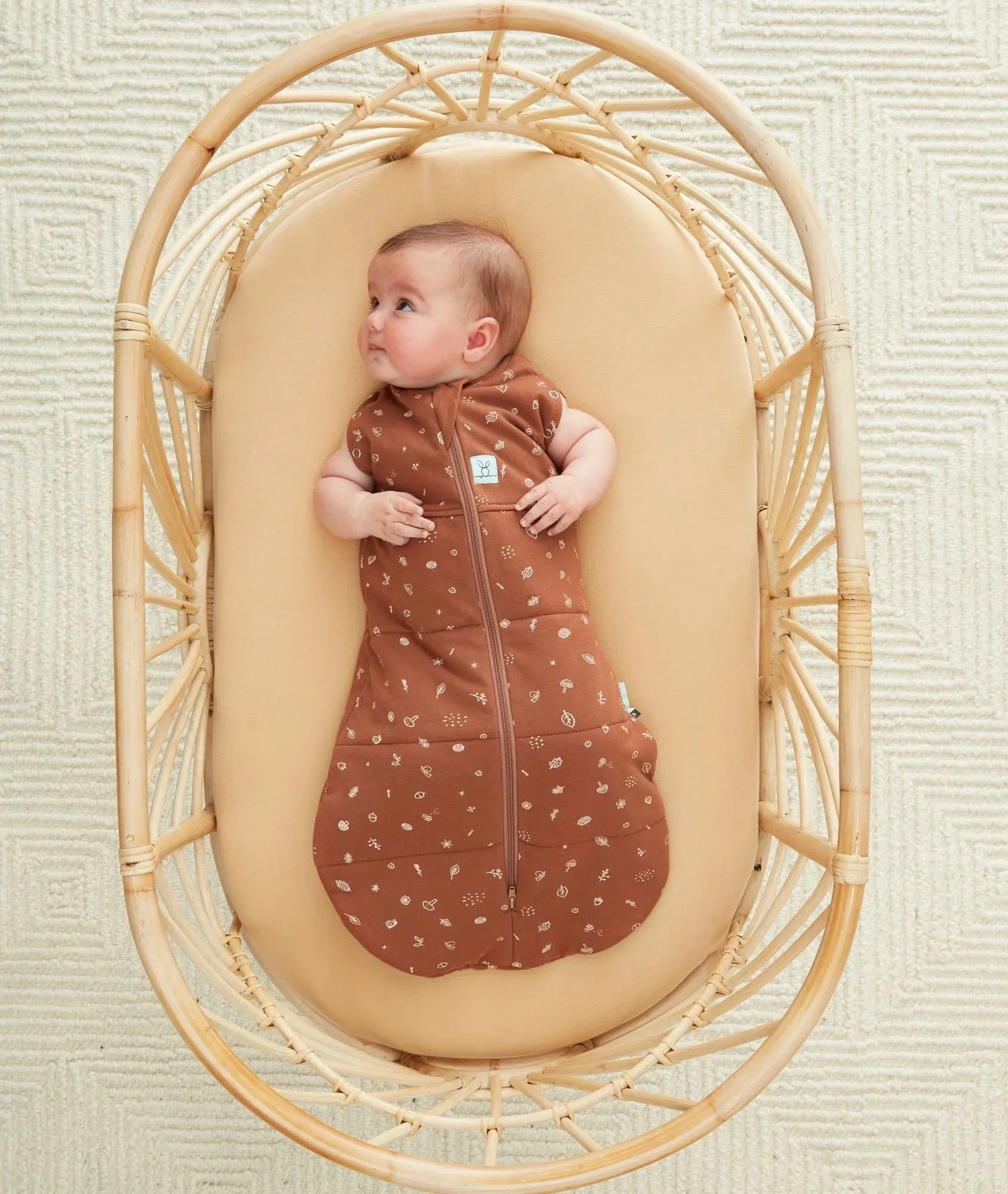Organic Crib Fitted Sheet - Wheat