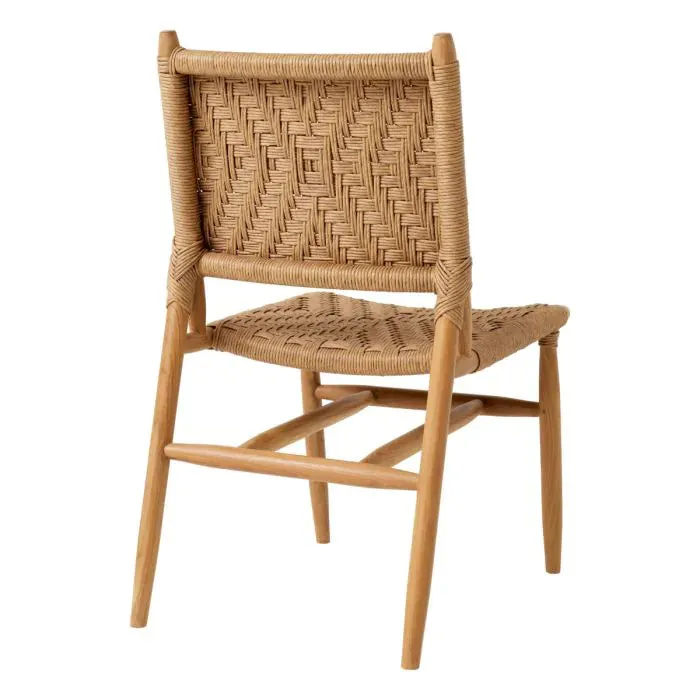 Outdoor Dining Chair Laroc Set Of 2 - Natural Teak