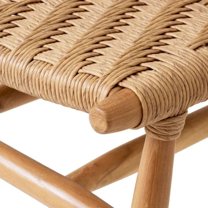 Outdoor Dining Chair Laroc Set Of 2 - Natural Teak