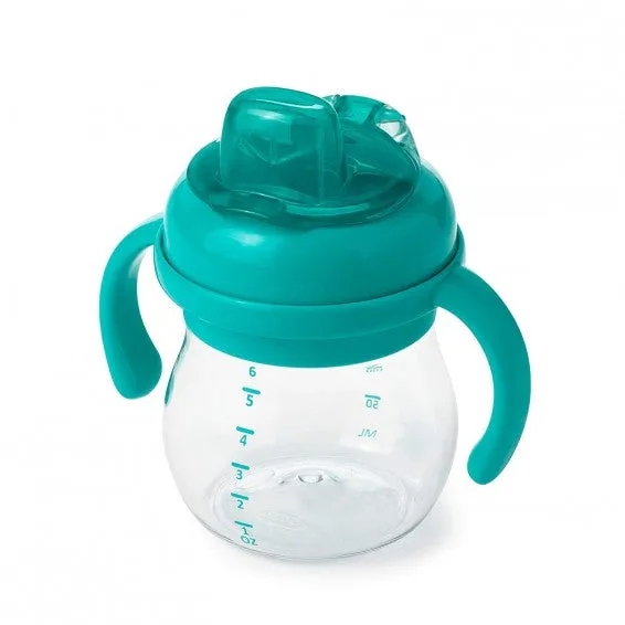 OXO Tot Grow Soft Spout Cup With Removable Handles 6oz/150ml 4m  - Teal