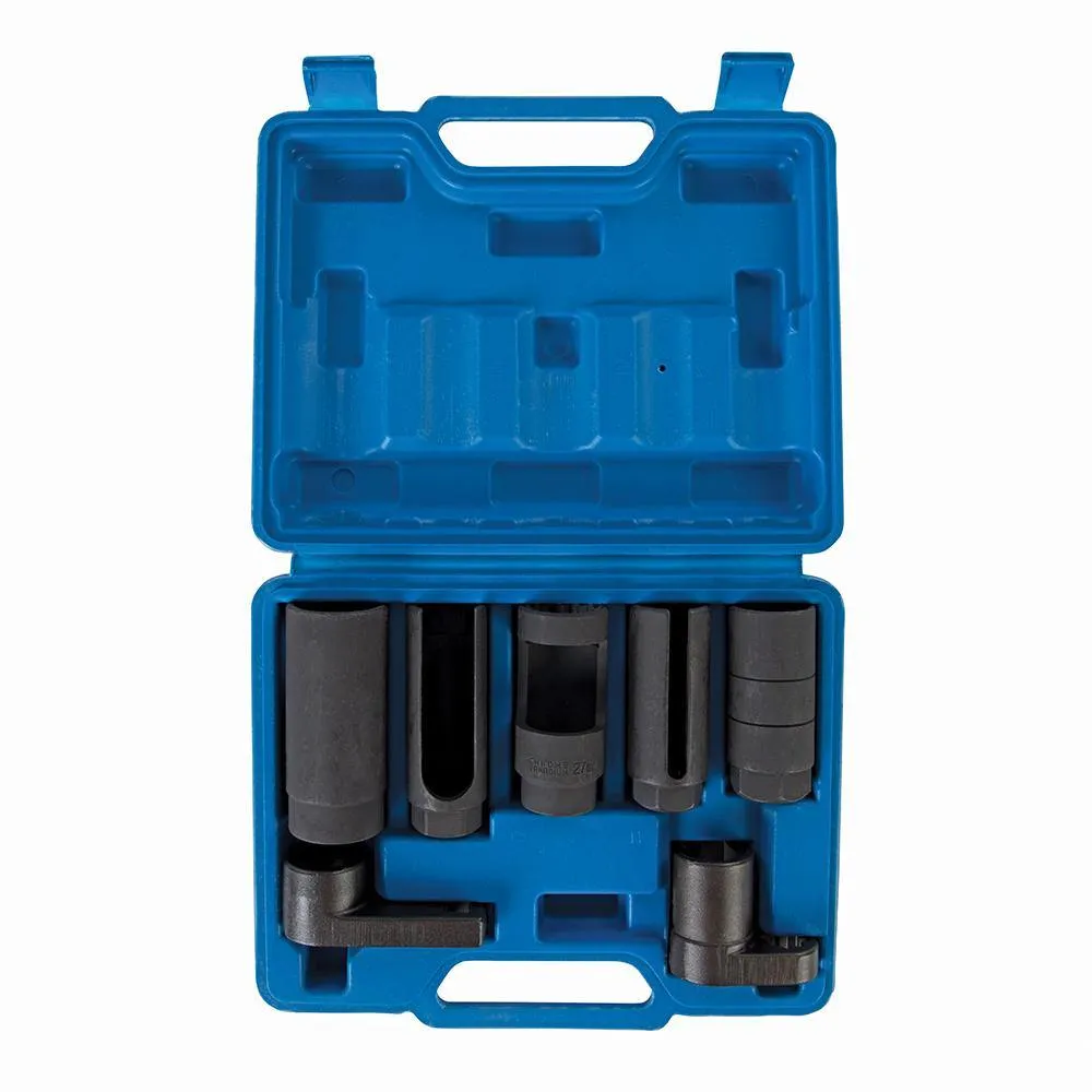 Oxygen Sensor Socket Set   Storage Case 7pc Silverline 366737 TT