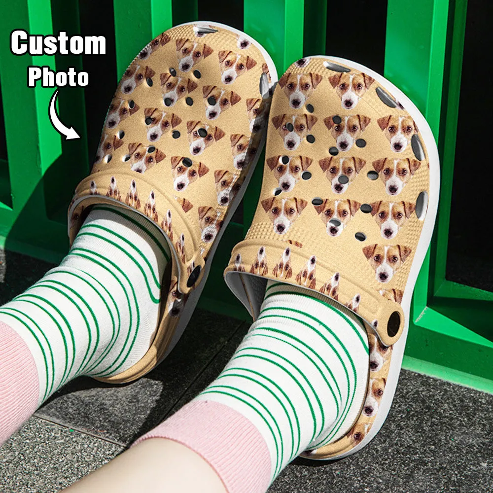 Personalized Funny Clog with Pet Face Clogs Slipper Birthday Gift for Pet Lover