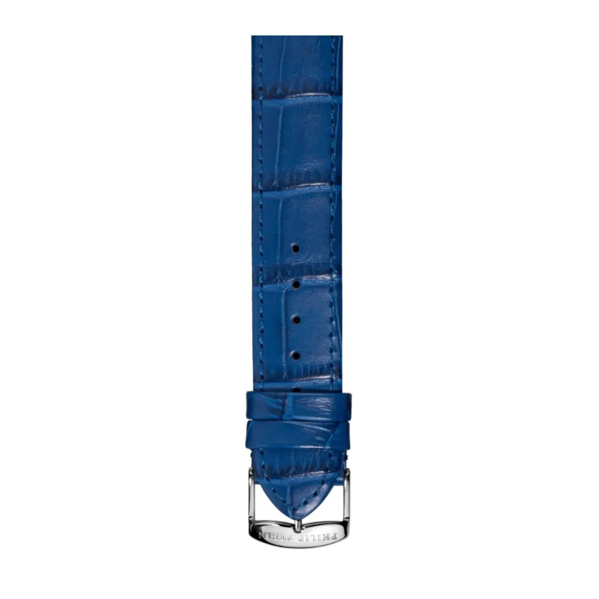 PHILIP STEIN Signature Blue Alligator-print Strap Size 1