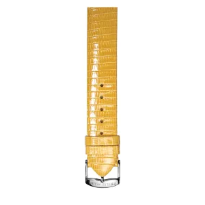 PHILIP STEIN Signature Yellow Lizard Leather Strap Size 2