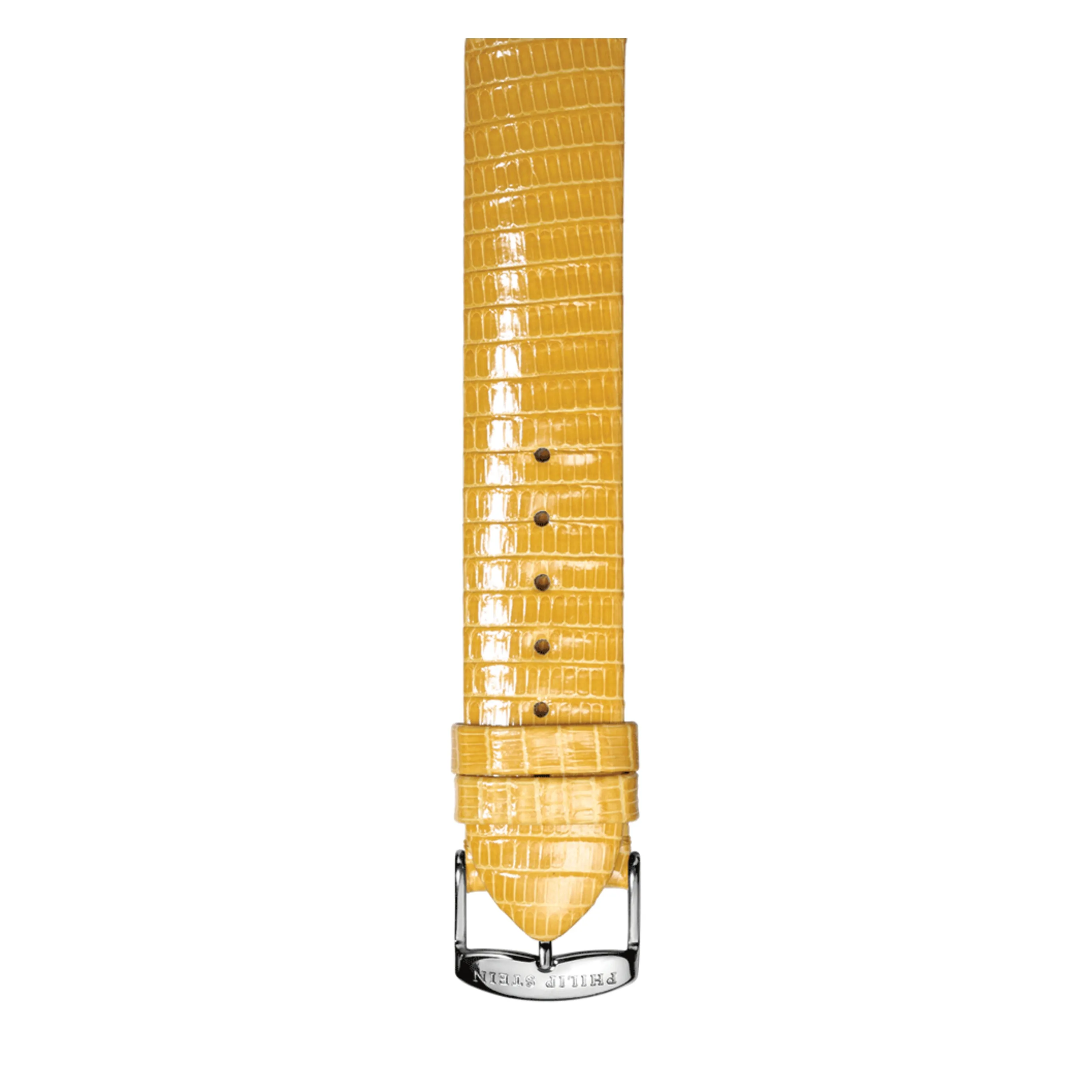 PHILIP STEIN Signature Yellow Lizard Leather Strap Size 2