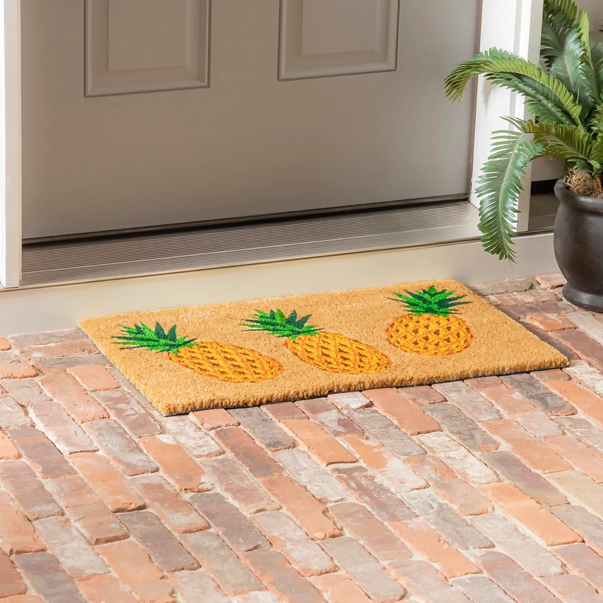 Pineapple Fun Coir Mat