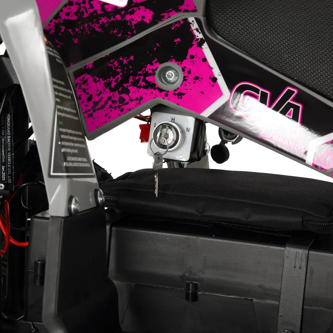 Pioneer 1200W Kids ATV 4 Wheeler with 14" Tires - Pink