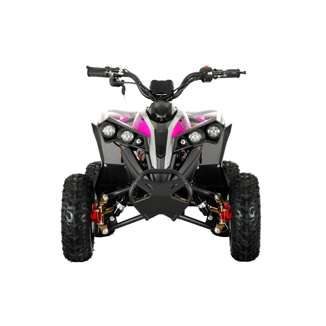 Pioneer 1200W Kids ATV 4 Wheeler with 14" Tires - Pink