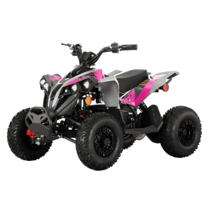 Pioneer 1200W Kids ATV 4 Wheeler with 14" Tires - Pink