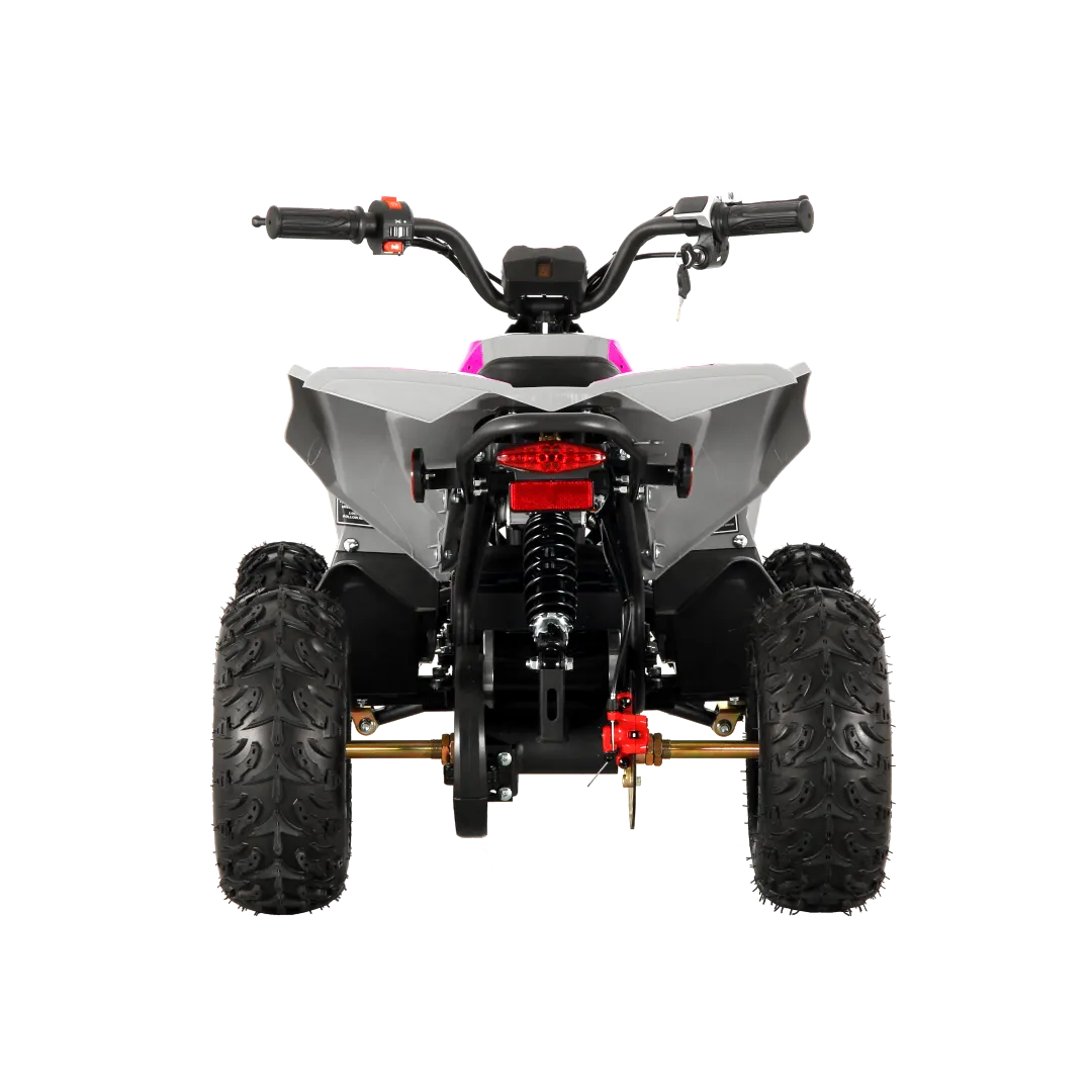 Pioneer 1200W Kids ATV 4 Wheeler with 14" Tires - Pink