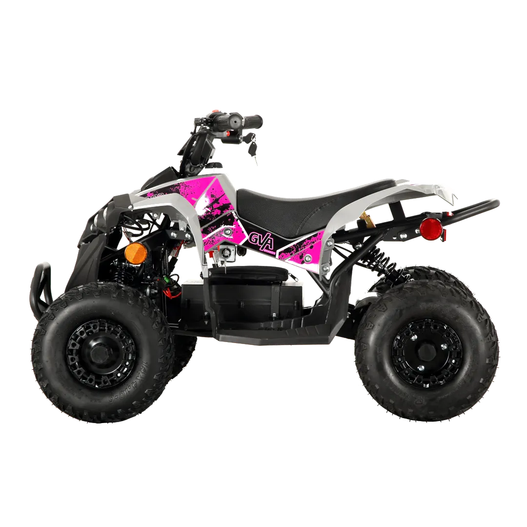 Pioneer 1200W Kids ATV 4 Wheeler with 14" Tires - Pink