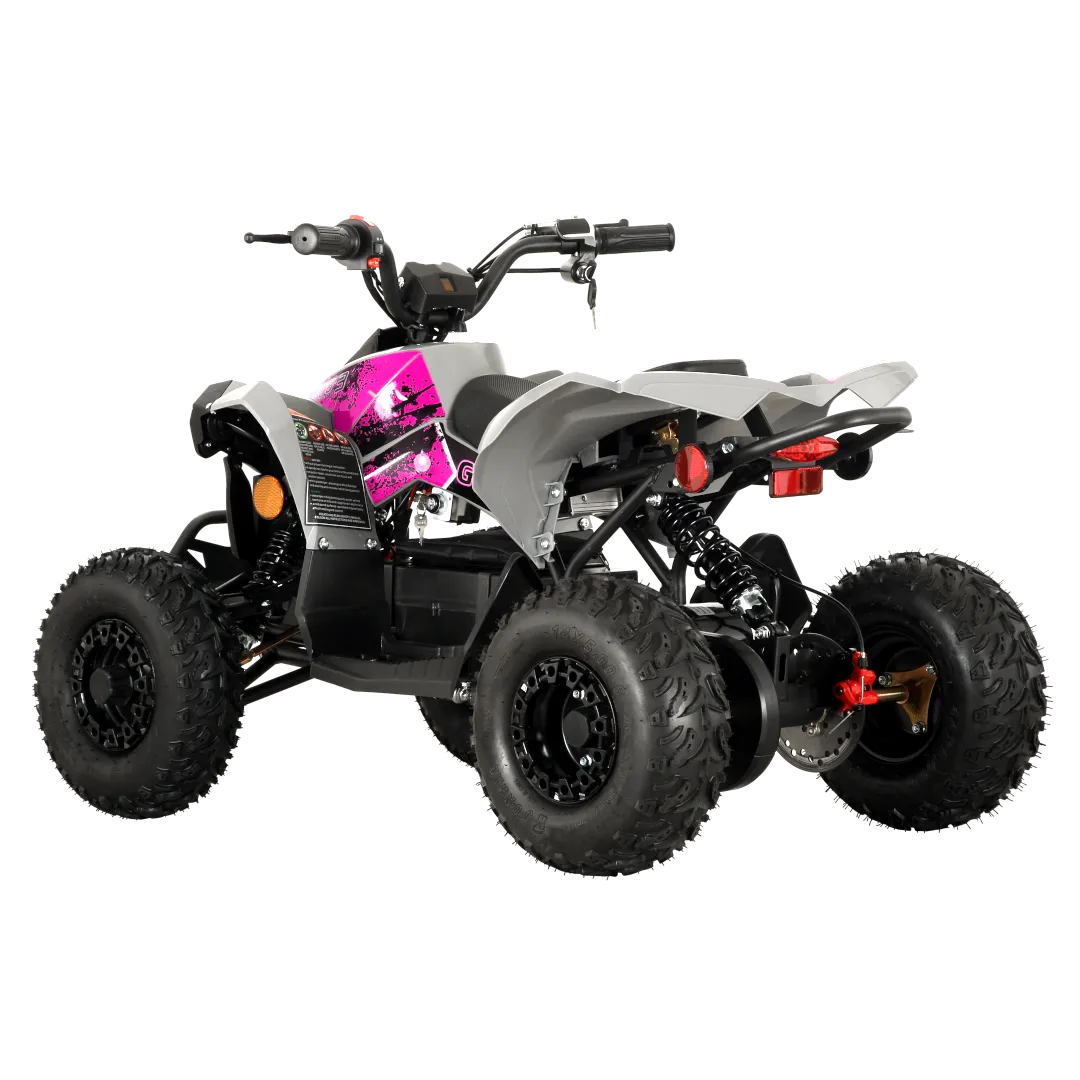Pioneer 1200W Kids ATV 4 Wheeler with 14" Tires - Pink