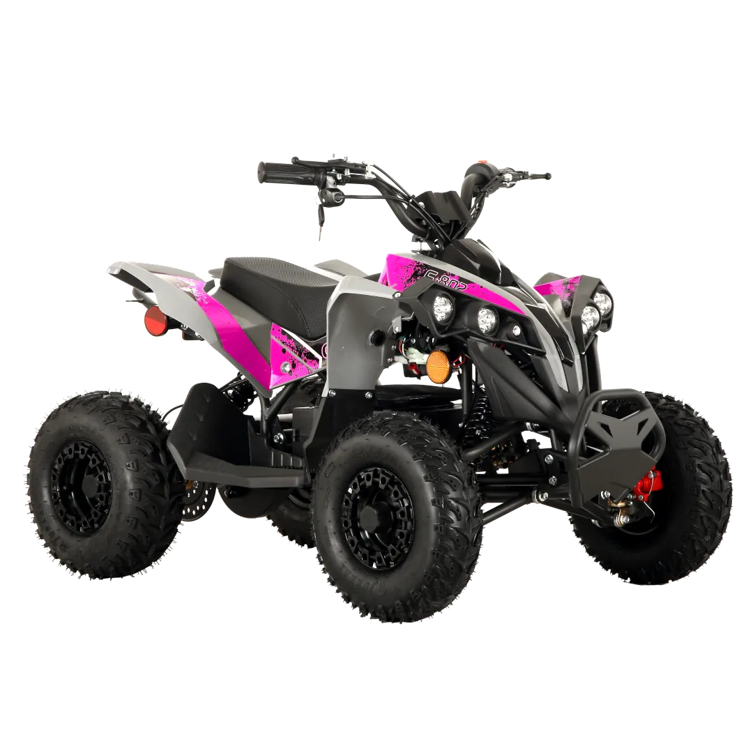 Pioneer 1200W Kids ATV 4 Wheeler with 14" Tires - Pink