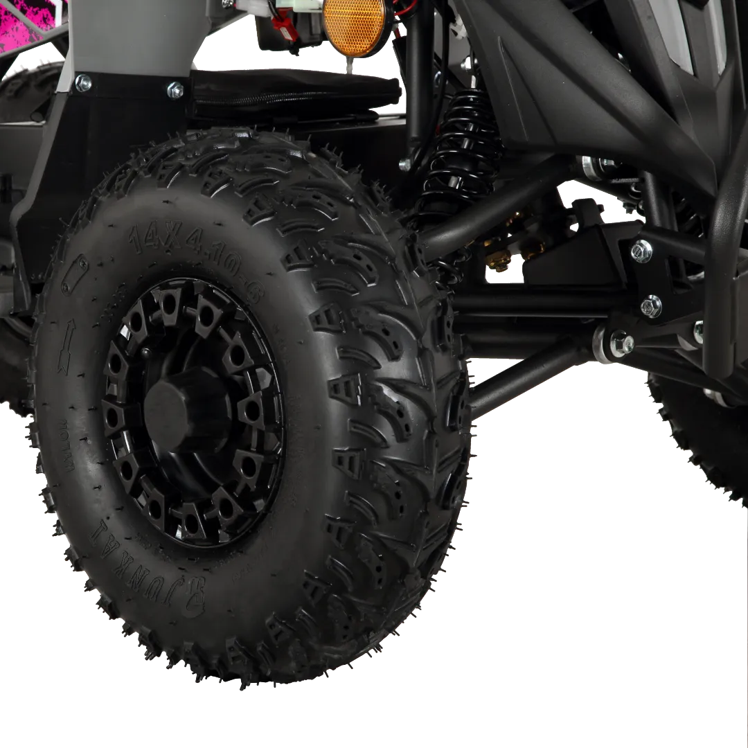 Pioneer 1200W Kids ATV 4 Wheeler with 14" Tires - Pink