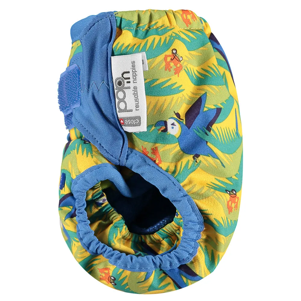 Pop-In Single Printed Nappy Bamboo Parrot