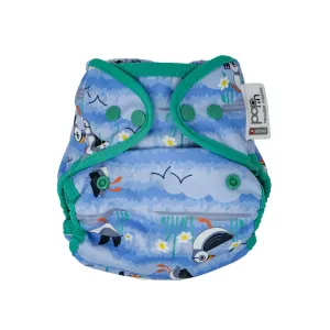 Pop-in V2 Puffin Bio Laminate Popper Nappy Wrap