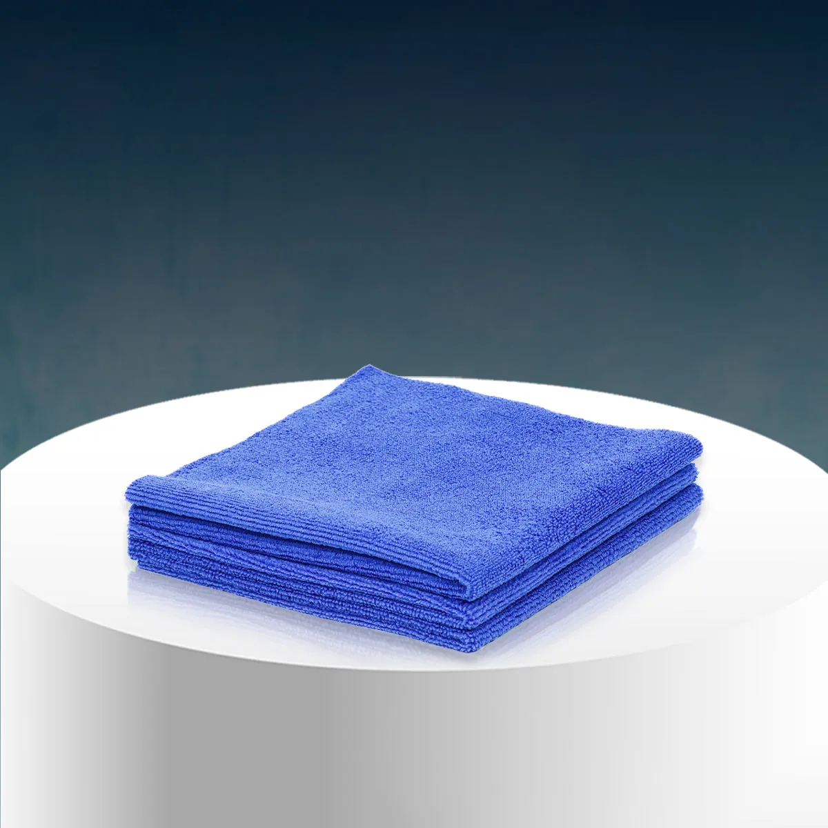 Poshlyf Microfiber Cloth Edgeless Ultrasonic Cut 40cm x 40cm Blue 380 GSM
