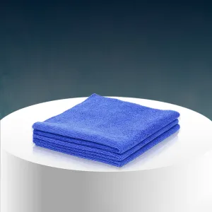 Poshlyf Microfiber Cloth Edgeless Ultrasonic Cut 40cm x 40cm Blue 380 GSM