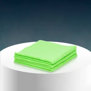 Poshlyf Microfiber Cloth Edgeless Ultrasonic Cut 40cm x 40cm Green 380 GSM