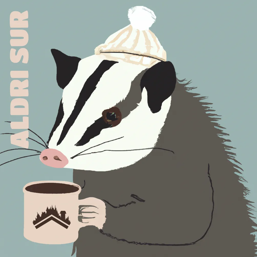 Possum Coffee Vinyl Sticker