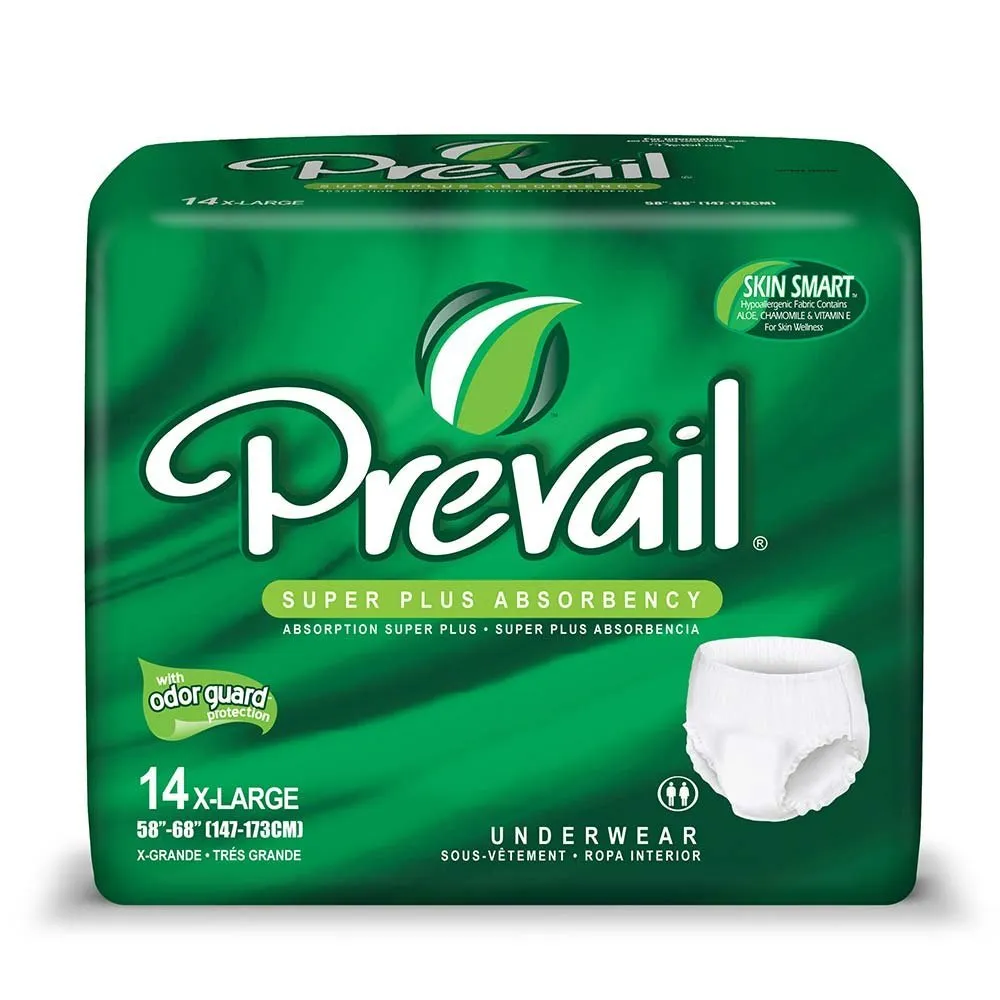 Prevail Super Plus Underwear - X-Large 56/case