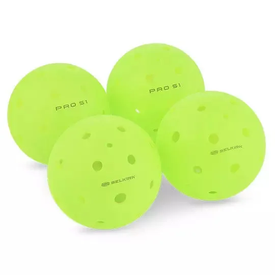 Pro S1 Pickleball Balls - 4 Pack