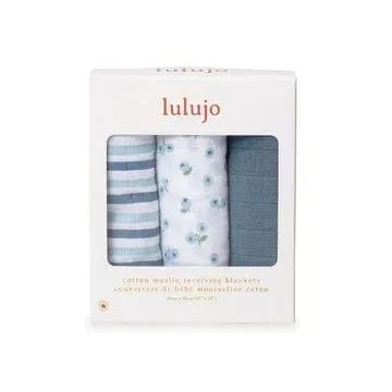 Receiving Blankets Minis For Baby By Lulujo - 3 Pack