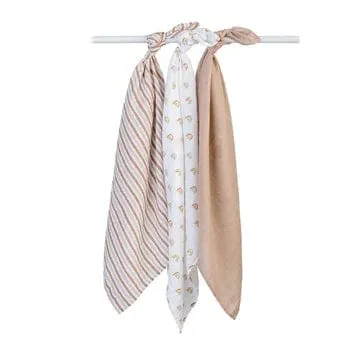 Receiving Blankets Minis For Baby By Lulujo - 3 Pack