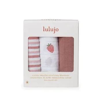 Receiving Blankets Minis For Baby By Lulujo - 3 Pack