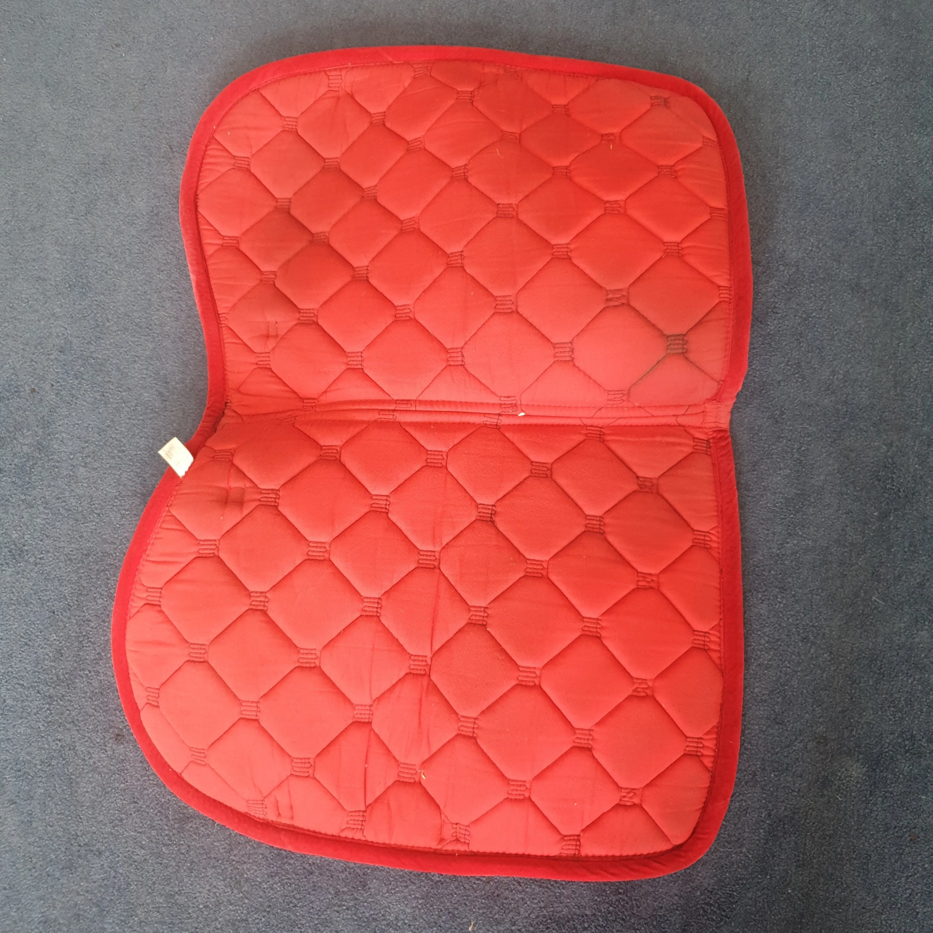 Red Velour JW Saddle Cloth FREE POSTAGE ❤
