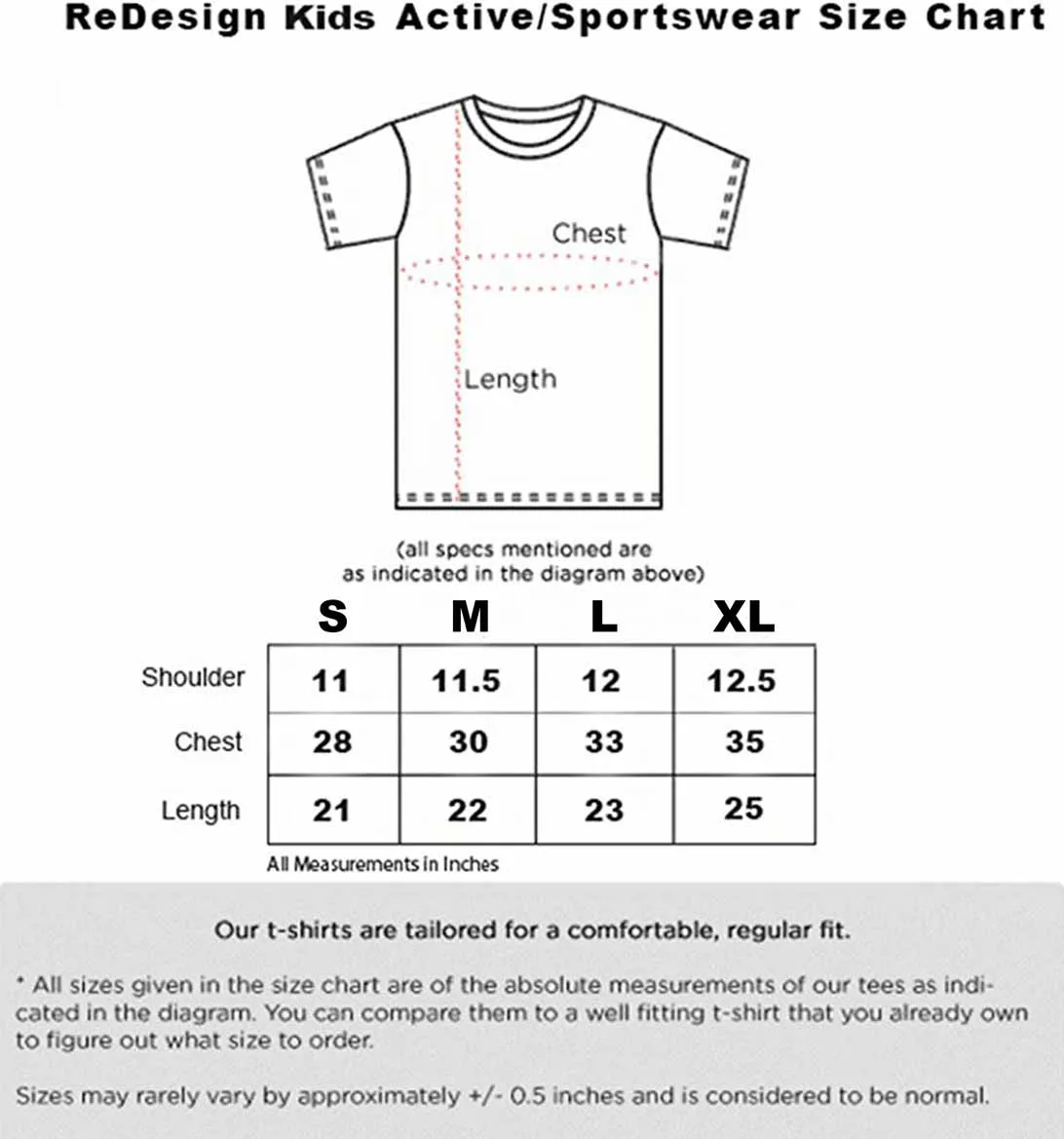 Redesign Boys Perfomance Tshirt (Dark Blue)