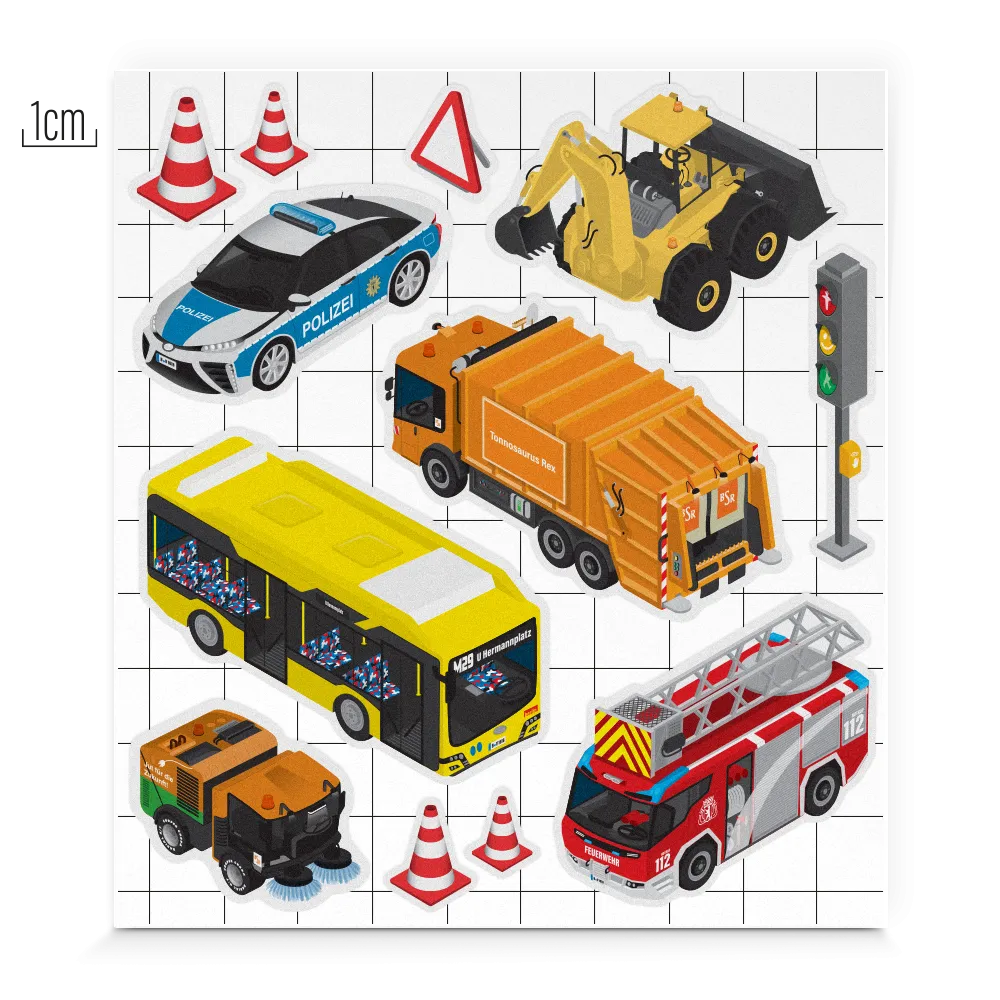 Reflexsticker KID Set: Cars