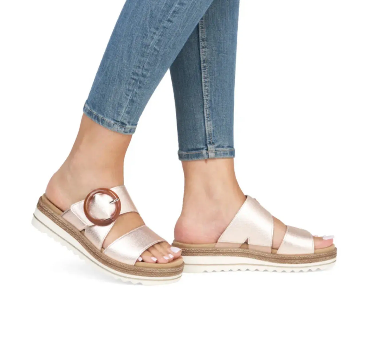 Remonte - D0Q51 Rose Gold Mule