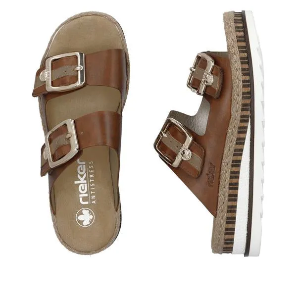 Rieker - V7955 Brown Mule