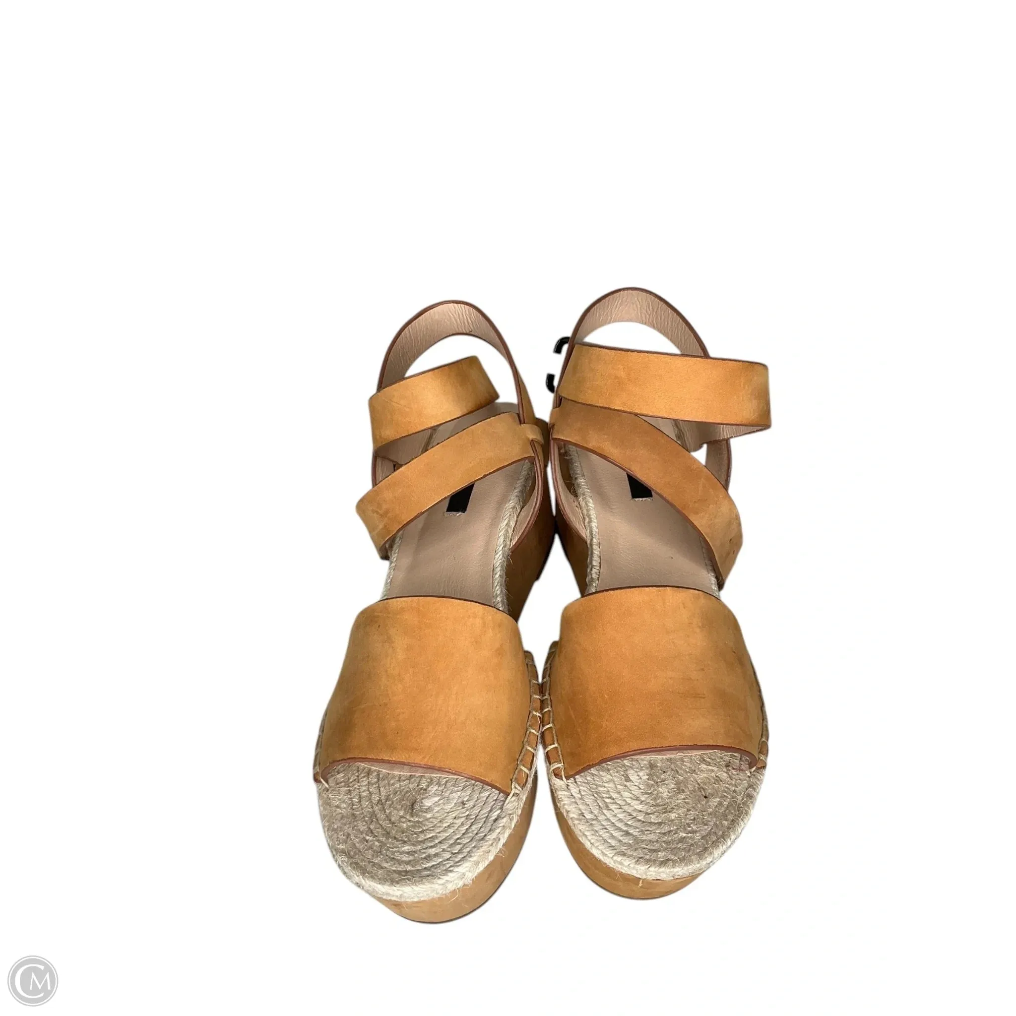 Sandals Heels Platform By Kensie In Tan, Size: 9