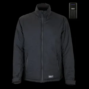 Sealey 5V Heated Rain Jacket - Large with Power Bank