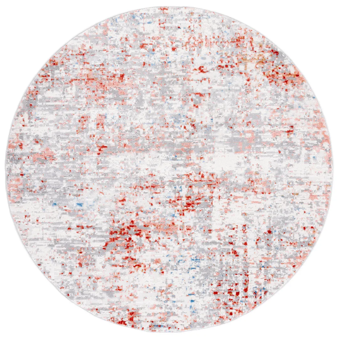 Shivan 100 Performance Abstract Rug 17 Stories Rug Size: Round 6'7"