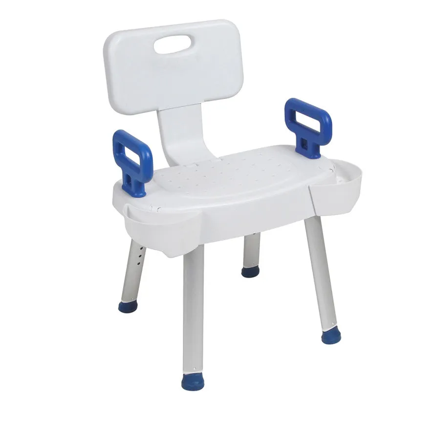 Shower Chair with Folding Back