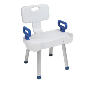 Shower Chair with Folding Back