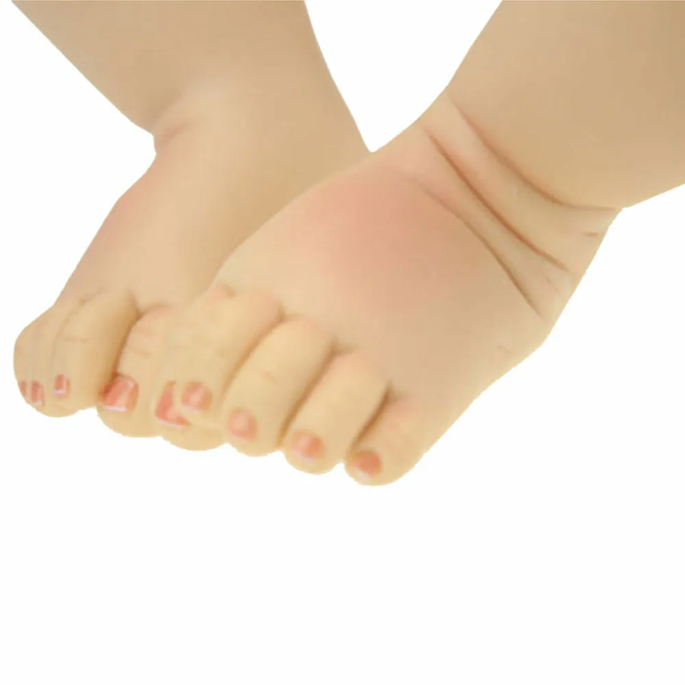 Simulation Doll Lifelike Reborn Baby Dolls Silicone 28" Alive Naked Toddler Girl Doll DIY Gifts