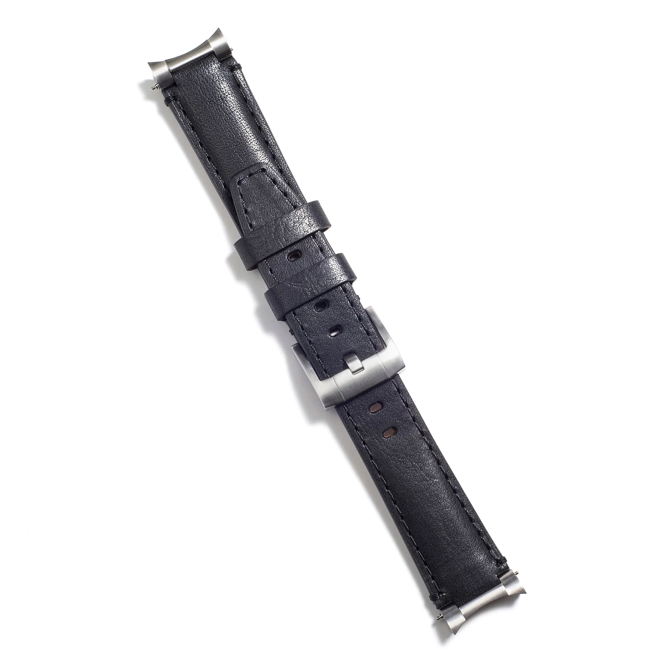 Steel End Link Leather Strap for Rolex Oyster Perpetual 39mm with Tang Buckle