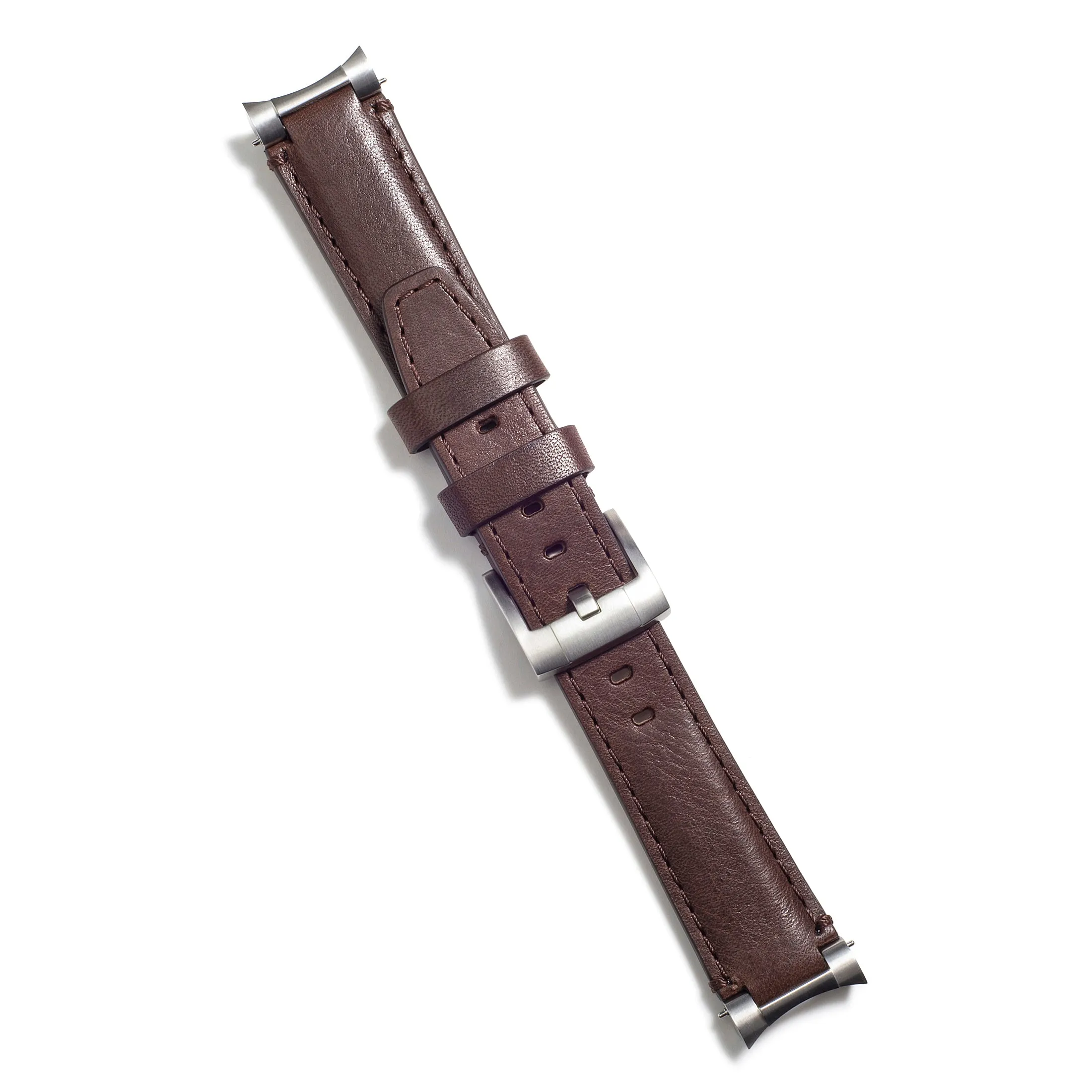 Steel End Link Leather Strap for Rolex Oyster Perpetual 39mm with Tang Buckle