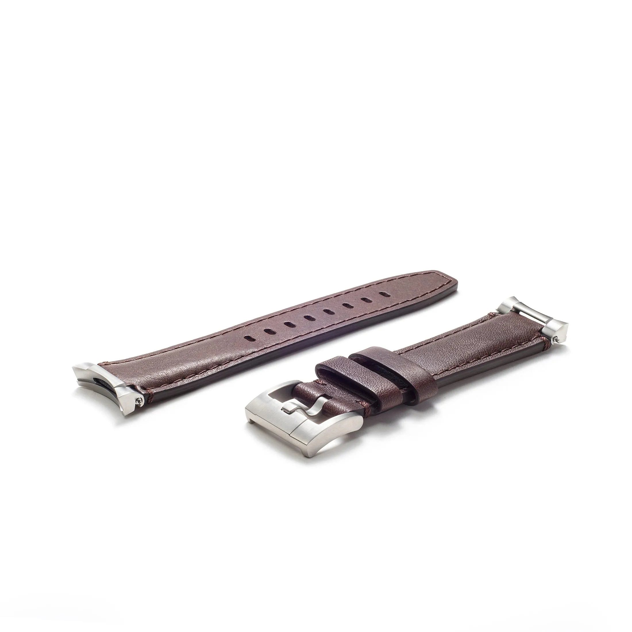 Steel End Link Leather Strap for Rolex Oyster Perpetual 39mm with Tang Buckle
