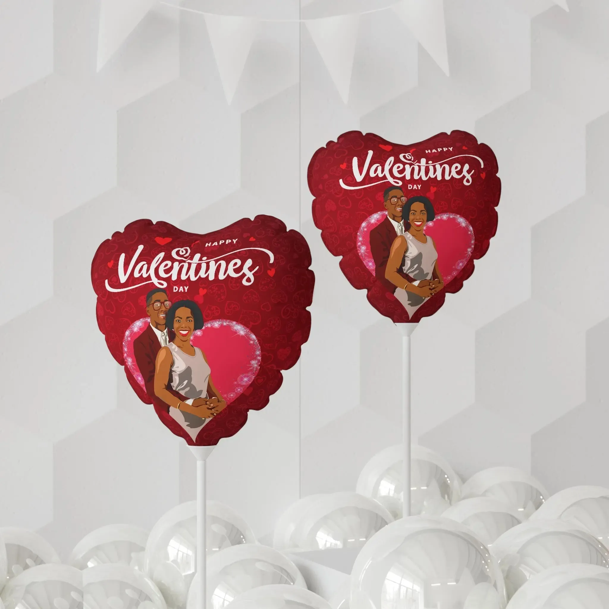 Steve Urkel and Laura Winslow Valentine's Day Balloon