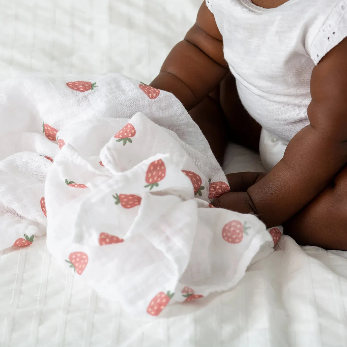 Strawberries Swaddle Blanket