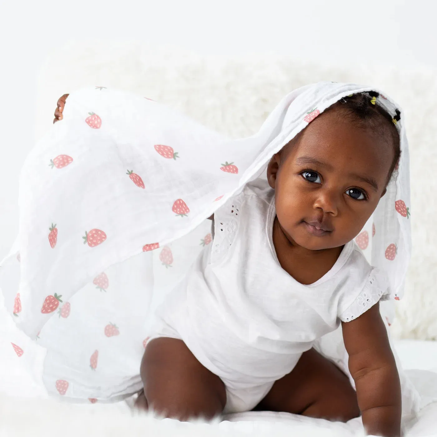 Strawberries Swaddle Blanket
