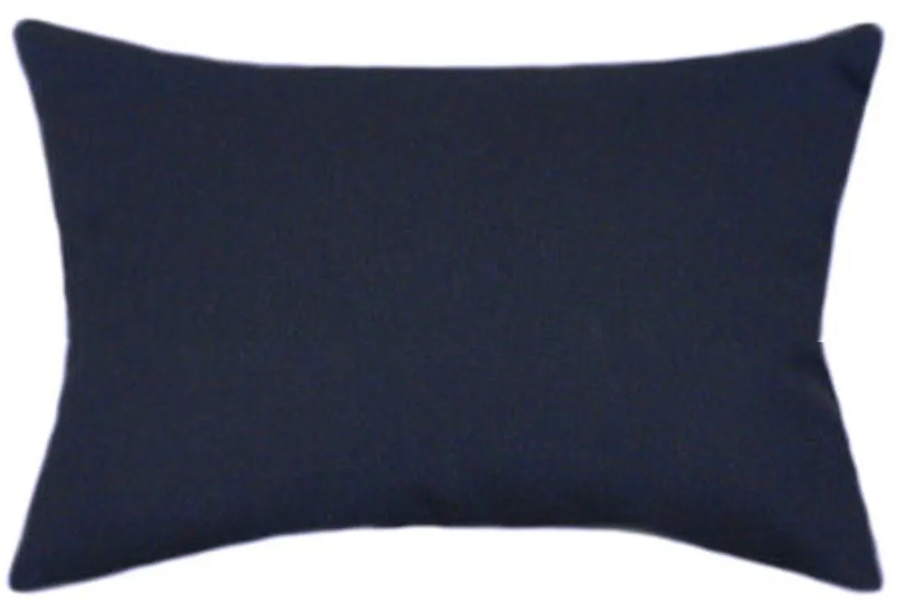 Sunbrella® Canvas Navy Blue Indoor/Outdoor Solid Color Pillow
