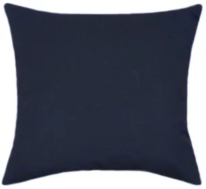 Sunbrella® Canvas Navy Blue Indoor/Outdoor Solid Color Pillow