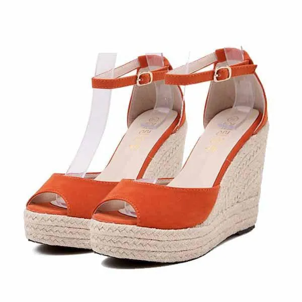 Superior style comfortable Bohemian Women sandals for Lady shoes high platform open toe flip Plus