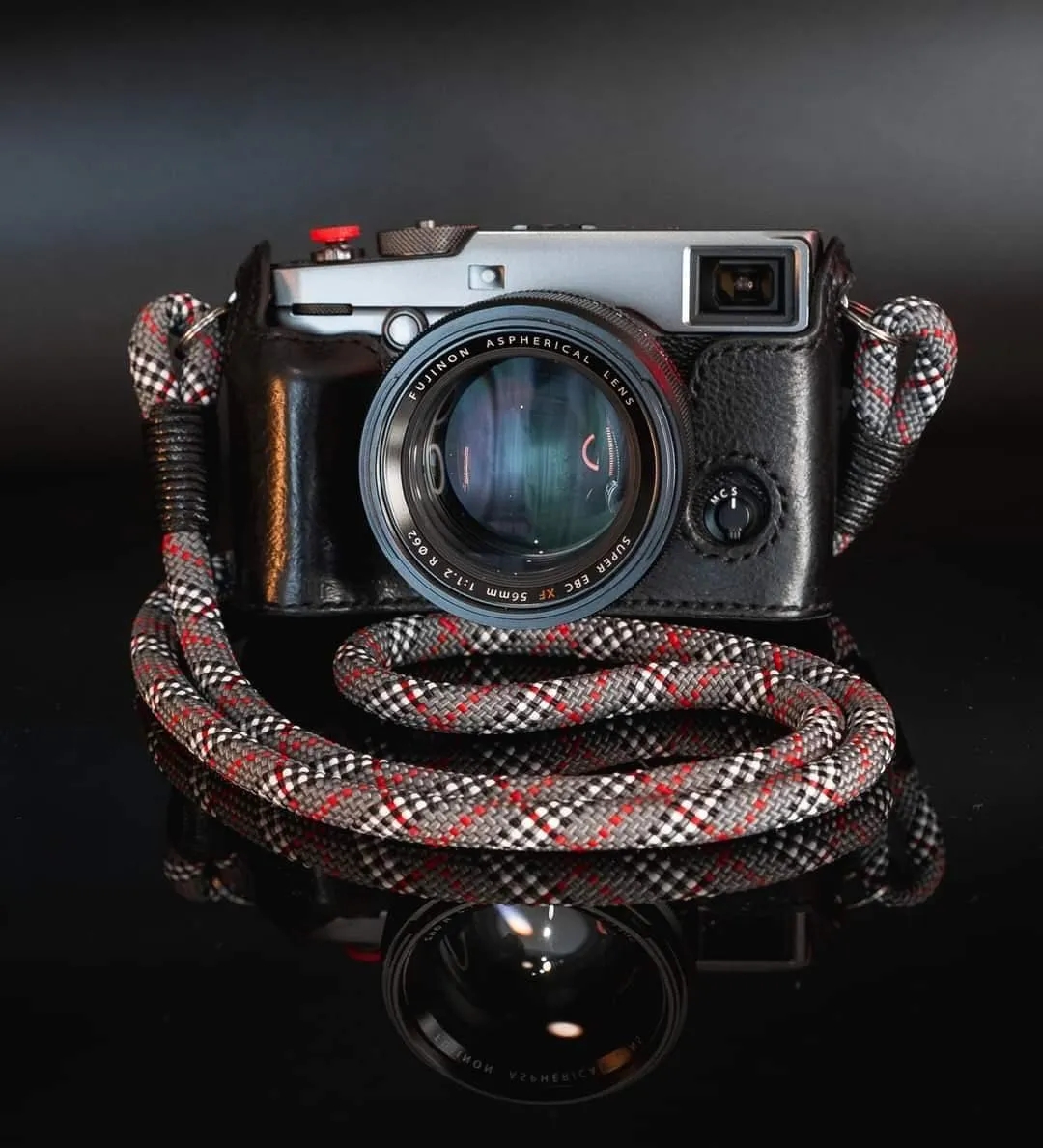 Tartan Grey Camera Strap